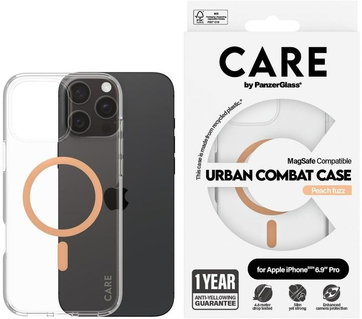 Image du produit PanzerGlass CARE Flagship Case Urban Combat w. Peachy MagSafe iPhone '24 6.9 "Pro (Apple iPhone 16 Pro Max)