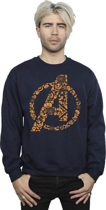 Image du produit - Sweat AVENGERS HALLOWEEN LOGO - Homme (M)