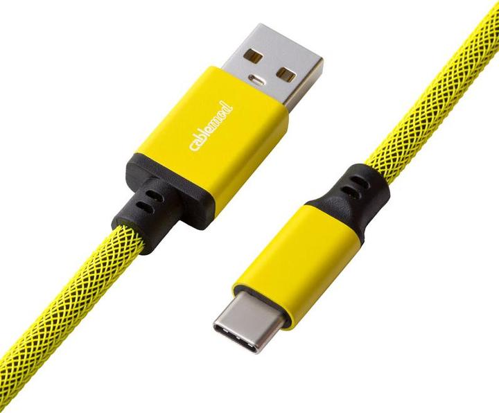 Actual product image CableMod Pro Coiled Keyboard Cable USB-C to USB Type A, Dominator (1.50 m, USB 2.0)