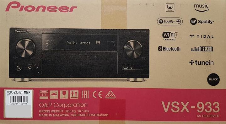 Image du produit Pioneer Vsx-933 (7.2 canaux, AM, FM)