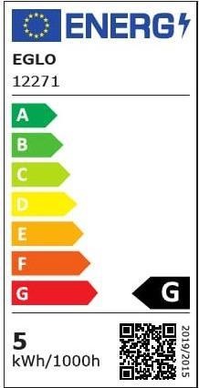 Etichetta energetica EGLO Lampadina LED E14 (E27, 4.90 W, 500 lm, 1 x, F)