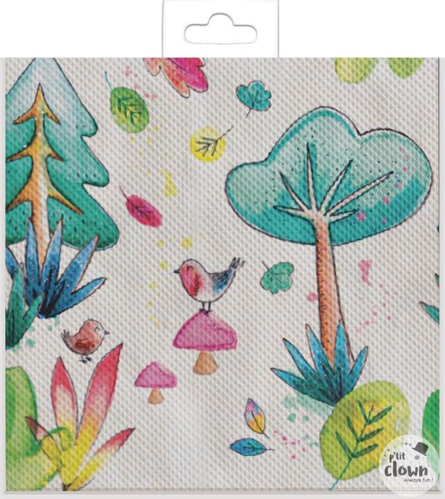 Actual product image P'tit Clown Napkins Farm Animals (20 x, 33 x 33 cm)