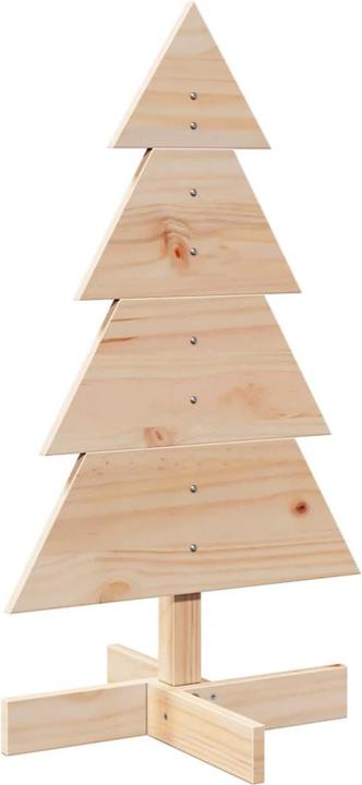 Actual product image VidaXL Christmas tree wood Christmas tree decoration wooden tree white 180cm solid pine wood (180 cm)