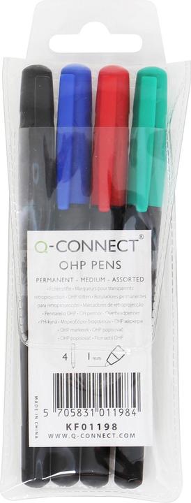 Actual product image Q-Connect OHP marker permanent (Multicoloured, 4 x)