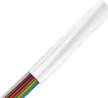 LogiLink Câble téléphonique, 100 m, 6 fils, plat, blancá