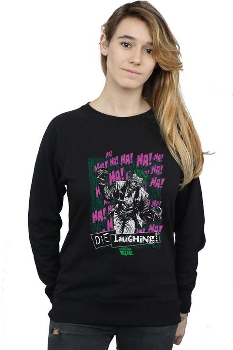 Image du produit - Sweat JUSTICE LEAGUE JOKER DIE LAUGHING - Femme (S)