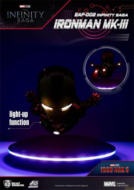 Produktbild Beast Kingdom Iron Man 3 Egg Attack Schwebe-Modell Iron Man Mark III 16 cm