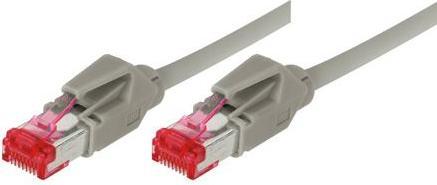 Actual product image Tecline Daetwyler patch cable S/FTP, Cat 6, grey, 20.0 m Highly flexible, with Hirose plugs TM21 (previous (S/STP, S/FTP, CAT6, 20 m)