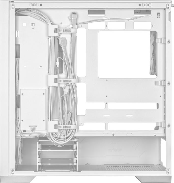 Actual product image ASUS TUF Gaming GT302 TG ARGB White (ATX, mATX, Mini-ITX)