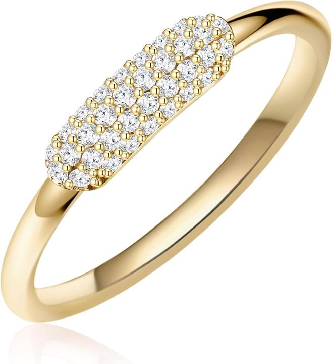 Image du produit Glanzstücke München Femmes argent sterling zirconium or jaune - 31486 (56, Argent 925)