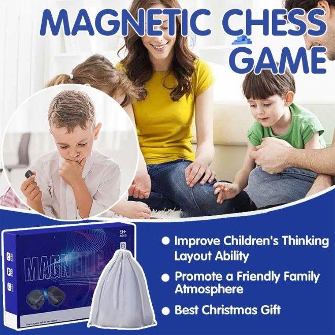 Actual product image MU Classic Magnetic Chess - Magnetsteine verbinden vermeiden