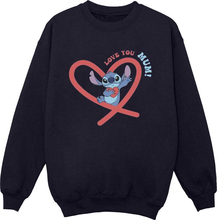Immagine prodotto Disney Lilo & Stitch Love You Mum Felpa Uomo (XL)