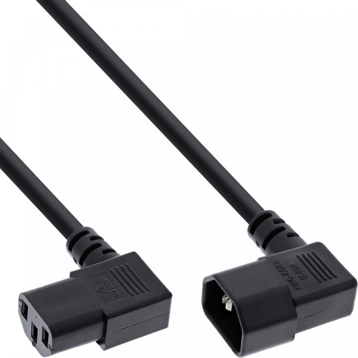 Actual product image InLine Mains cable IEC extension (0.40 m, C14, C13)