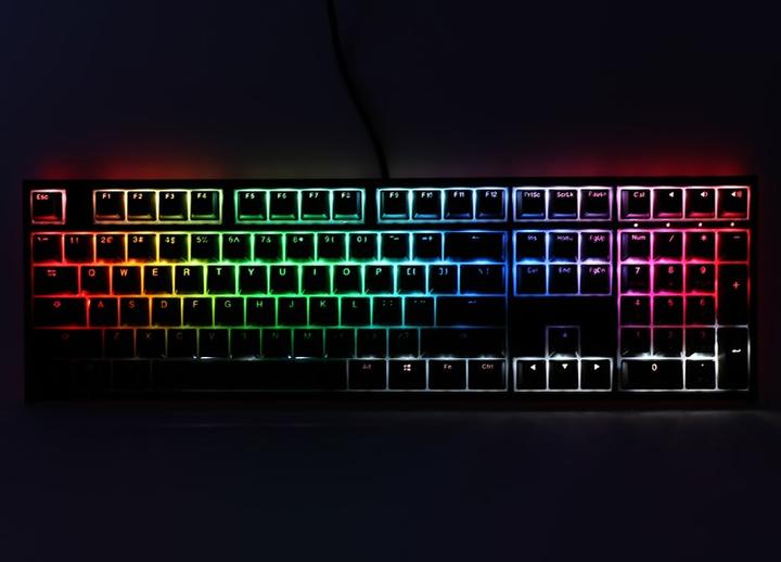 Actual product image Ducky ONE 2 Backlit PBT Gaming Keyboard, MX-Red, RGB LED (DE, Cable)
