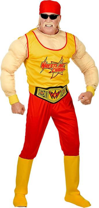 Image du produit Widmann WRESTLING CHAMP (maillot de corps, pantalon, ceinture, couvre-bottes, bandana), L (L)
