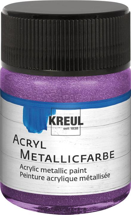 Productafbeelding Kreul Acryl metallic verf, crème dekkend, 50 ml (Lila, 50 ml)