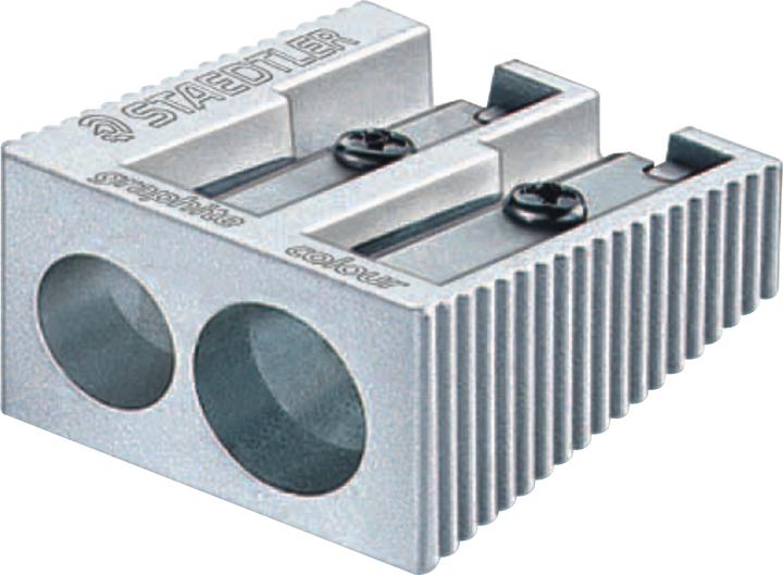 Staedtler 510 20 Metal double sharpener, 8.2 mm Ø (thin), 10.2 mm Ø (thick), single product