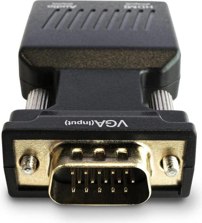 Actual product image Savio Adapteris AV D-Sub (VGA) – HDMI + USB-A + 3,5 mm juodas lizdas (CL-145) (0.00 m, VGA)
