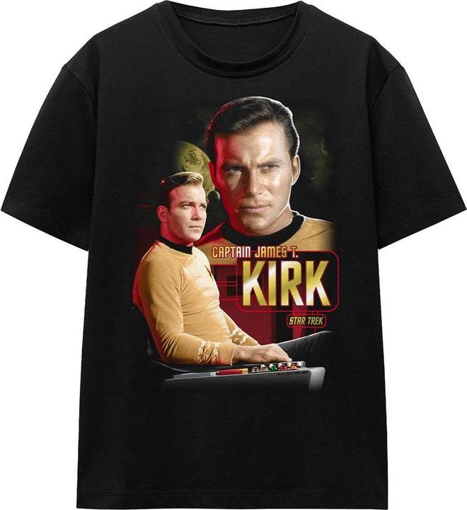 Actual product image Unisex Adult Captain Kirk T-Shirt (S)