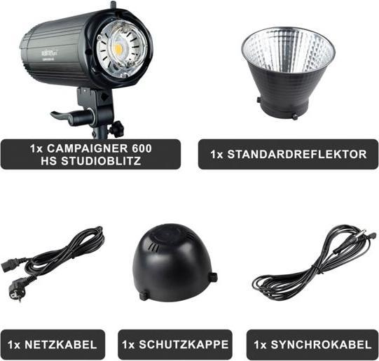 Actual product image Walimex pro Campaigner 600 HS studio flash (600 W, Flash head)
