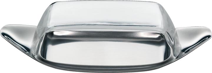 Produktbild WMF Butterdose Butterschale 22 x 11cm Kunststoffhaube Wagenfeld Edelstahl matt