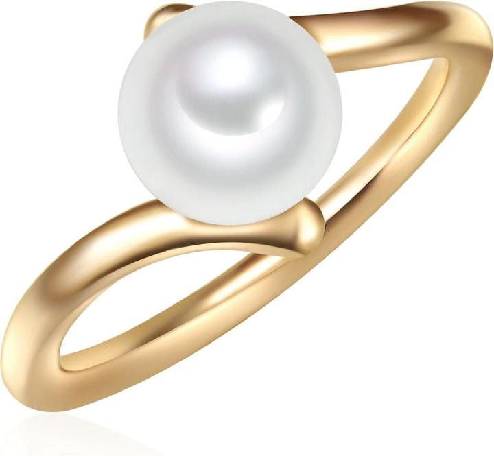 Valero Pearls Damen Sterling Silber Süsswasser-Zuchtperle gelbgold - 11340