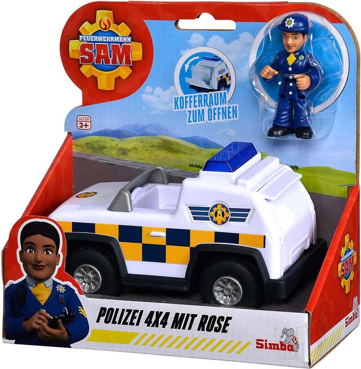 Produktbild Simba Brandweerman Sam Politie 4x4 Jeep met Speelfiguur