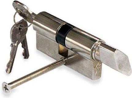 Actual product image Haushalt CYLINDER LOCK W KNOB 80MM 40X40 CHRO 5K