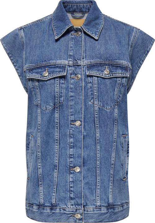 Produktbild Only Fly-Away Kragen Fledermaus-Ärmel Jeansweste Jeansweste (XS)