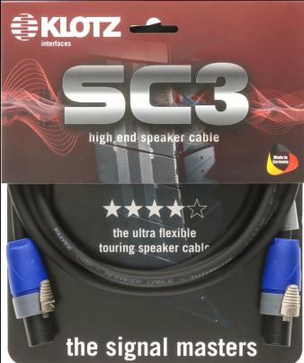 Produktbild Klotz SC3-10SW Neutrik speakON 2p - speakON 2p speakerkabel 10 m (10 m, 5 mm²)