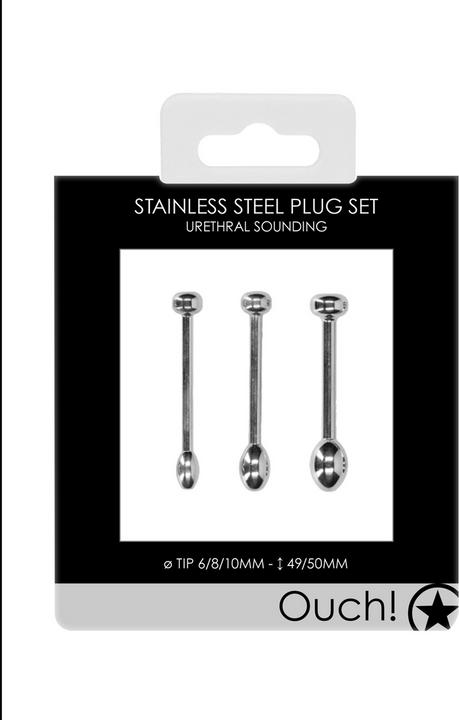 Actual product image Ouch! Urethral Sounding - Metal Plug Set