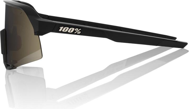 Actual product image 100% S3 Glasses Soft Tact Black (Black, Gold)