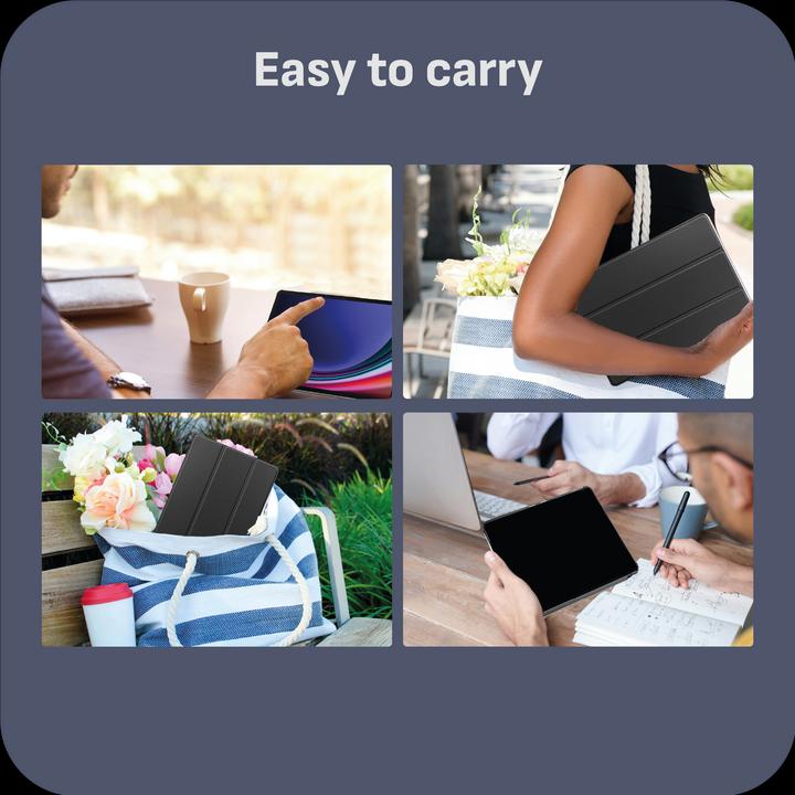 Produktbild Cazy Premium Smart Hülle Kompatibel mit Samsung Galaxy Tab S9+ / S9 FE+ - Schutz Etui Hülle - (Galaxy Tab S10+, Galaxy Tab S9+)