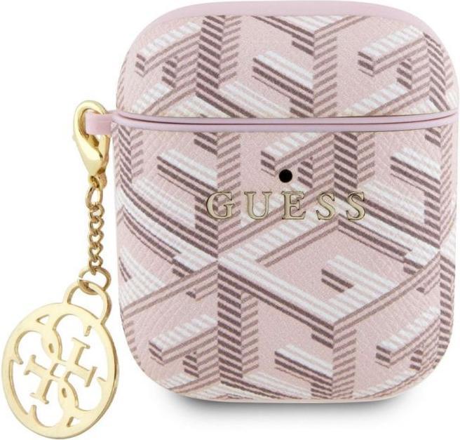 Guess GUA2PGCE4CP AirPods 1/2 cover różowy/pink GCube Charm (Headphone bag)