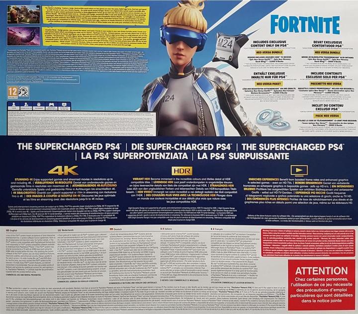 Produktbild Sony PlayStation 4 Pro: Fortnite Neo Versa Bundle