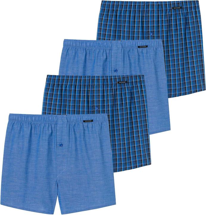 Schiesser Web-Boxershorts Casual Bequem sitzend (3XL, 4er Pack)