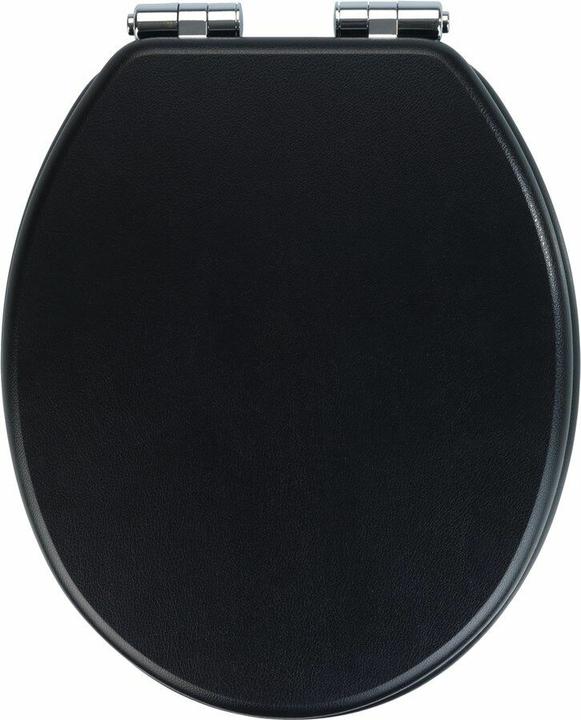 Actual product image Wenko WC seat with soft-closing mechanism Cuero black