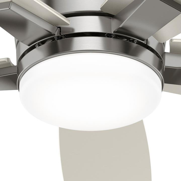 Produktbild Hunter Fans Deckenventilator Valencia Nickel mit LED & Fernbedienung (42 dB)