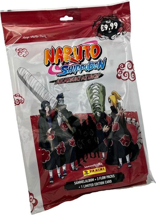 Image du produit Panini Naruto Shippuden Akatsuki Attack cartes à collectionner Starter Pack *ALLEMAND (Allemand, Pack de boosters)