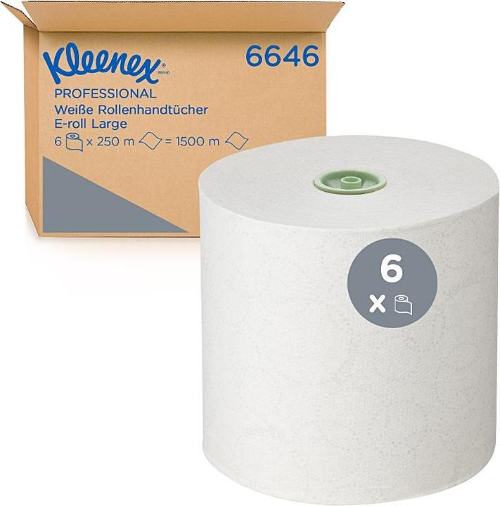 Kimberly-Clark Kleenex Papierhandtuchrollen 1-lagig weiss (6 x)