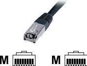 Actual product image Digitus CAT 5e SF-UTP patch cable Cu PVC AWG 26/7 length 10 m colour black (SF/UTP, CAT5e, 10 m)