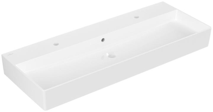 Immagine prodotto Villeroy & Boch Lavabo V&B MEMENTO 2.0 1200x470mm w ÜL f 2x rubinetteria 1-L bianco (470 mm, 1200 mm)