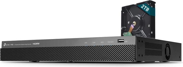 Actual product image TP-Link 8 Ch Poe+ Network Recorder (Network Video Recorder (NVR))