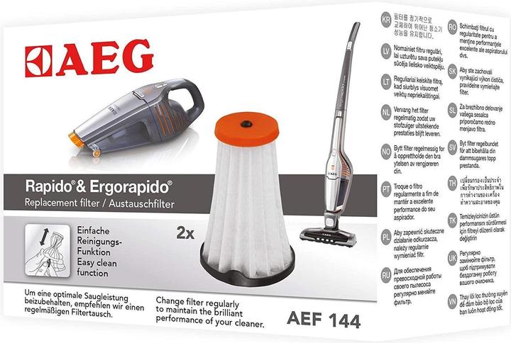 Image du produit AEG Filtre d'aspirateur AEF144 2 pces