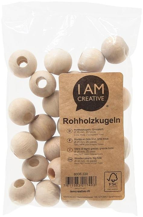 Produktbild Lalana Holzperlen mit Grossloch 20 mm, 25 Stück
