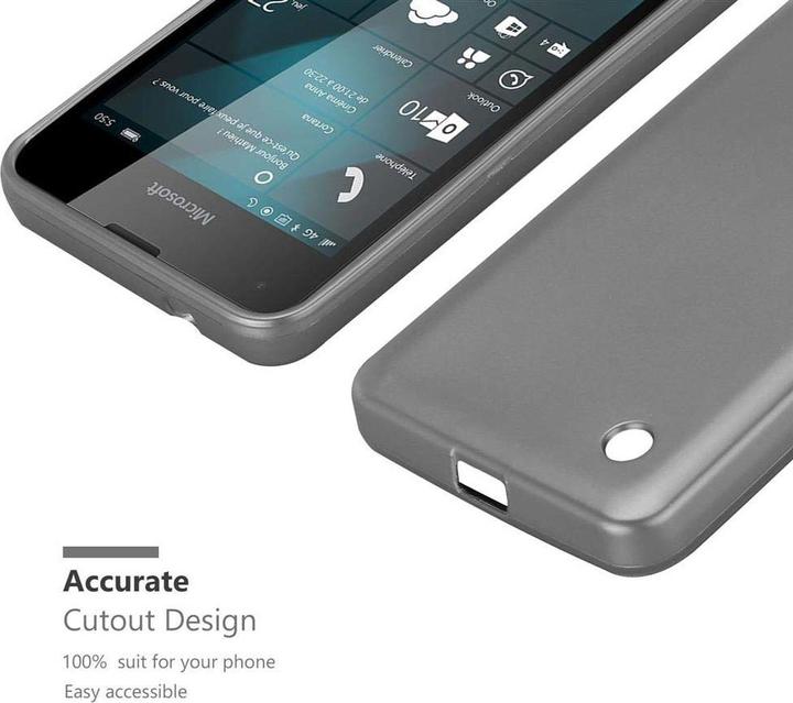 Productafbeelding Cadorabo TPU Matte Metallic hoes (Microsoft Lumia 550)