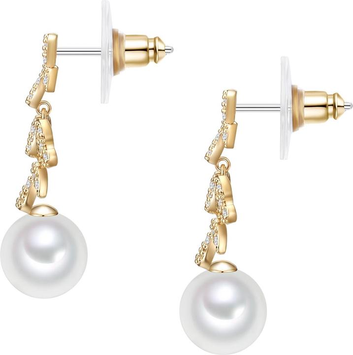 Immagine prodotto Lulu & Jane Donna Ottone Zirconia Shell Core Pearl Oro Giallo - 29627 (Ottone)
