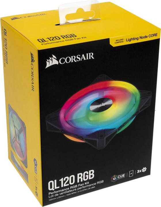 Produktbild Corsair iCUE QL120 RGB (120 mm, 3 x)