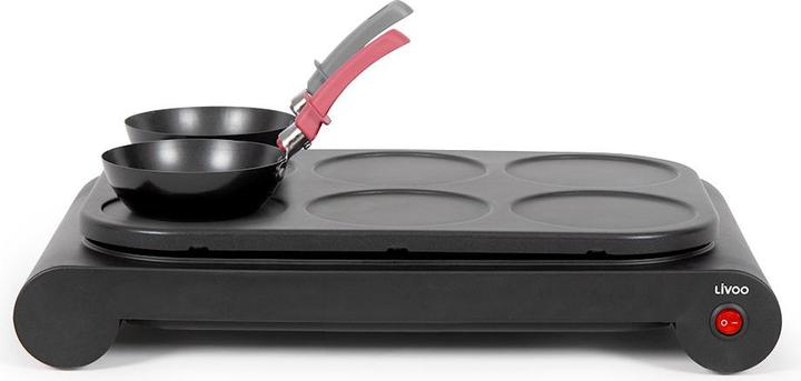 Produktbild Livoo Set Mini-Wok, Crêpe-Eisen und Grill (EU-Stecker)