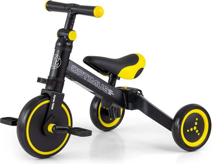 Mally Optimus 3-in-1 Fahrrad schwarz schwarz Milly (12.01")
